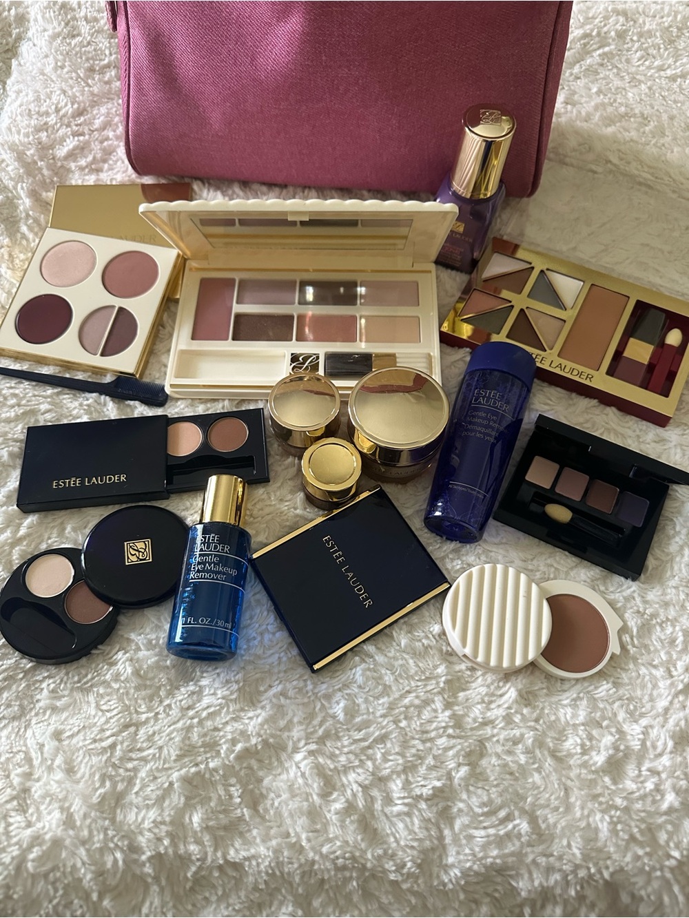Estee Lauder Eyeshadow & Face Palette Set in Pink, Gold, Brown Shades
